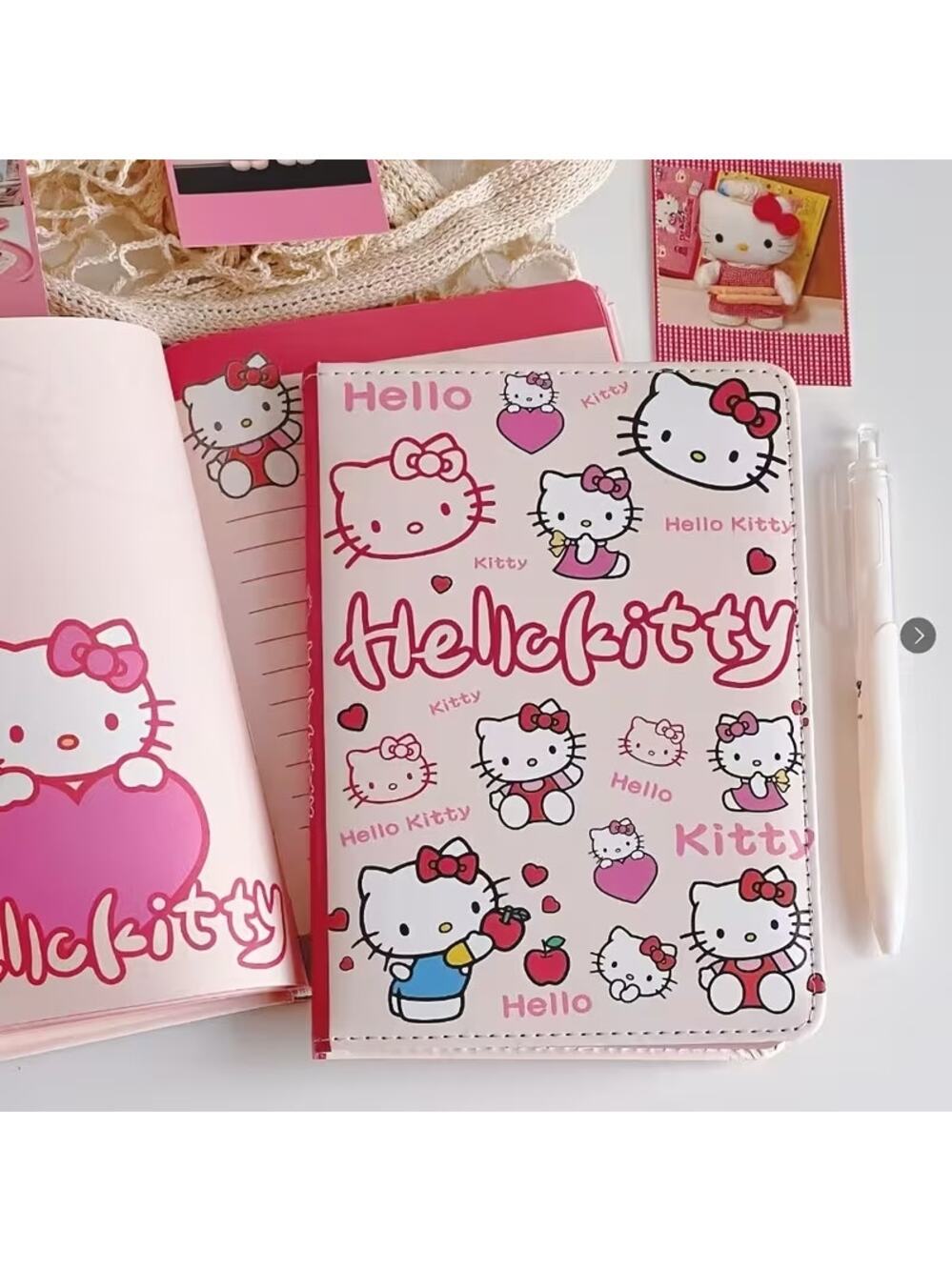 #6865 Hello Kitty Notebook A5 Padded Hard Cover